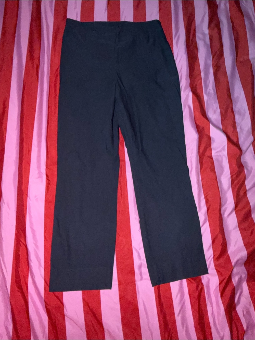 4/$20 ✨ NY & Co Navy Straight Leg Pull On Pants Size Medium